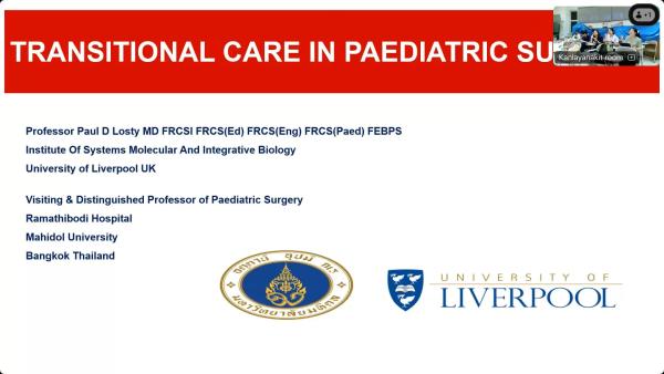 Transitional care in Paediatric surgery
