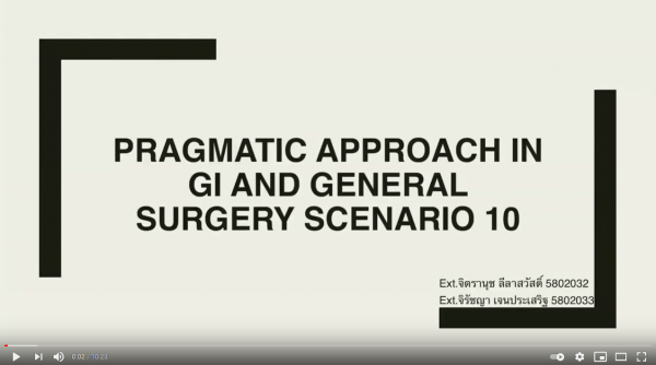 Scenario10 Dec 24, 2020 : Enhanced Recovery After Surgical Protocol